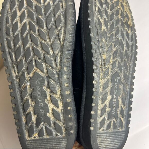 Kookaburra by UGG black leather fleece lined boots size 9 - Picture 4 of 6